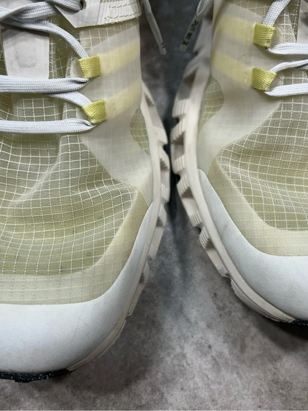 On Running Running Cloudnova Womens Size  8 Running Shoes - White & Lemon